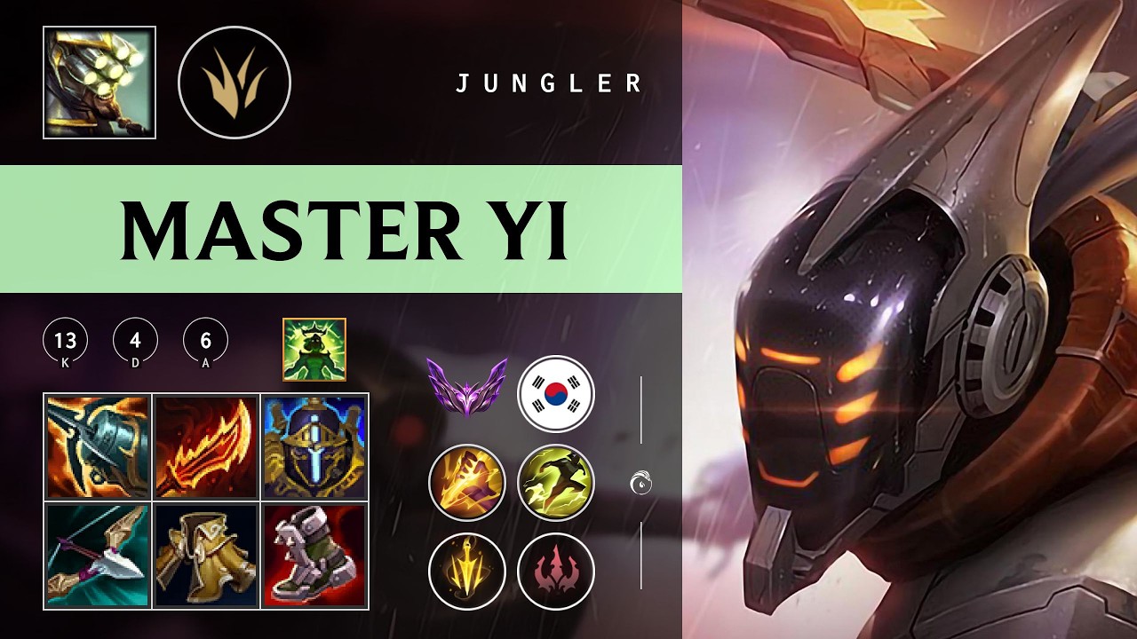 Master Yi Jungle vs Gwen - KR Master Patch 26.03