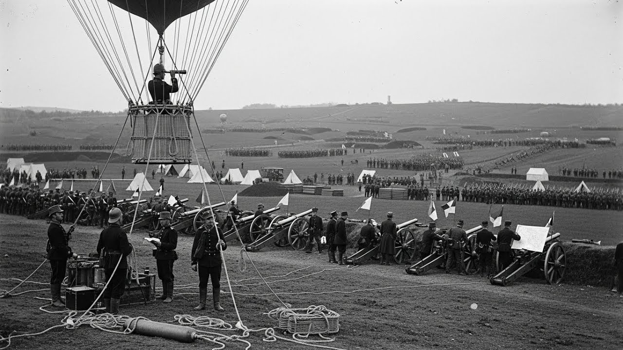 Als Franzosen den preußischen Beobachtungsballon sahen, lachten sie, ohne präzise Angriffe zu ahnen