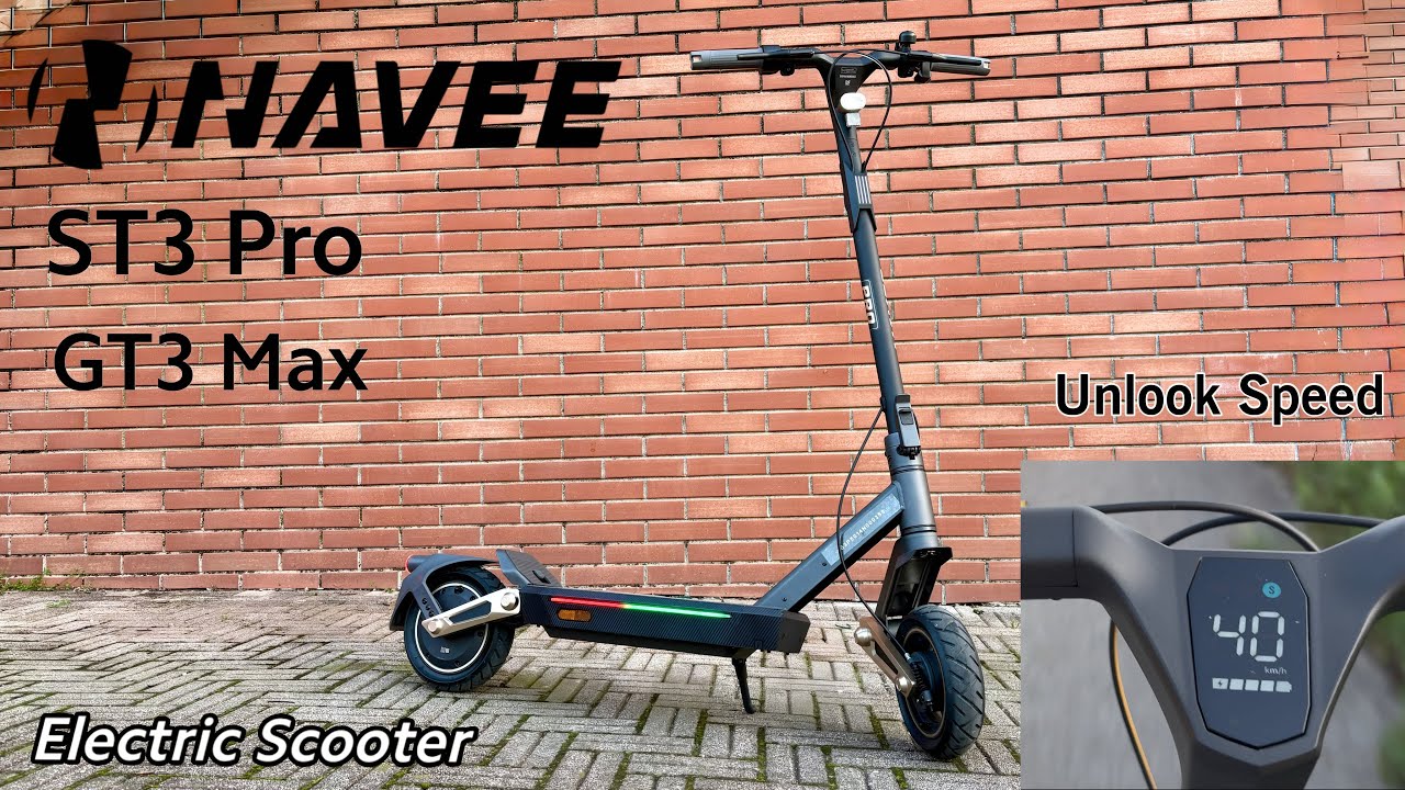 NAVEE Electric Scooter 2025 - ST3 Pro & GT3 Max Tutorial unlock maximum speed 40 km/h