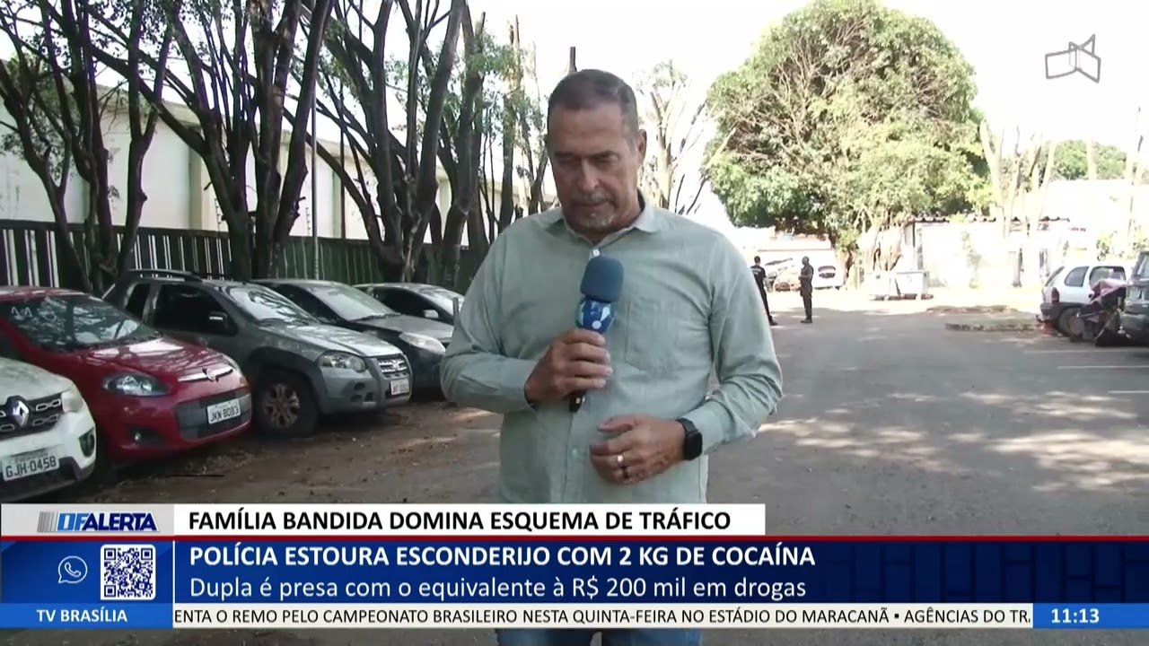 DF ALERTA - Polícia estoura esconderijo com 2 kg de cocaína