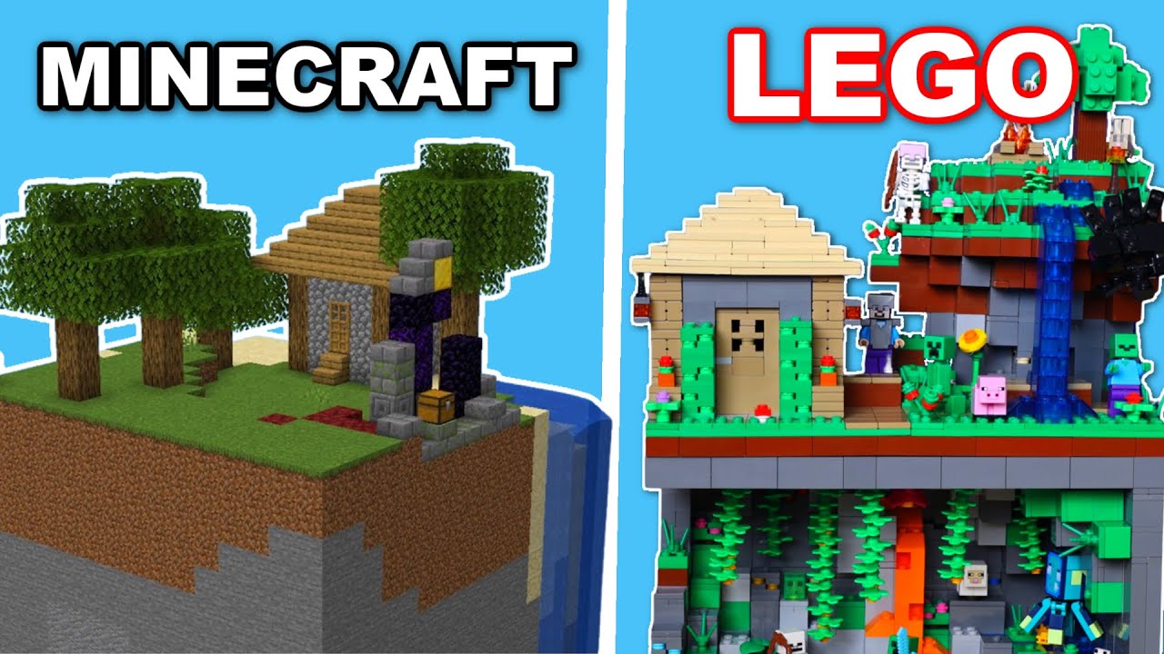 Построение мира Minecraft из LEGO...
