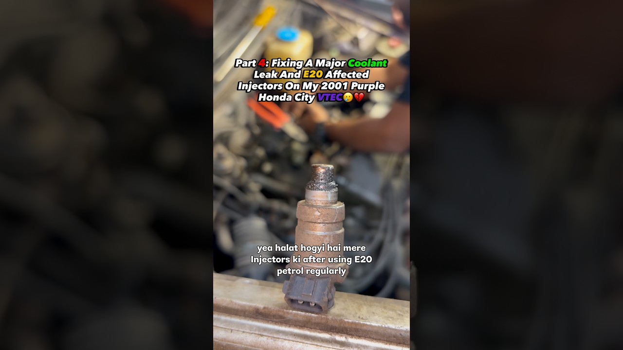 E20 Petrol Is Slowly Killing Our Old Vehicles?🥲💔 #e20petrol #hondacitytype2vtec #shorts