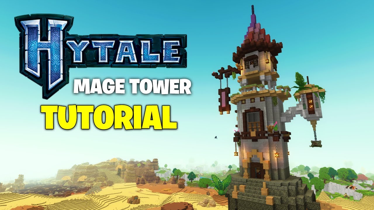 Build this MAGE Tower in HYTALE - (Full Tutorial)