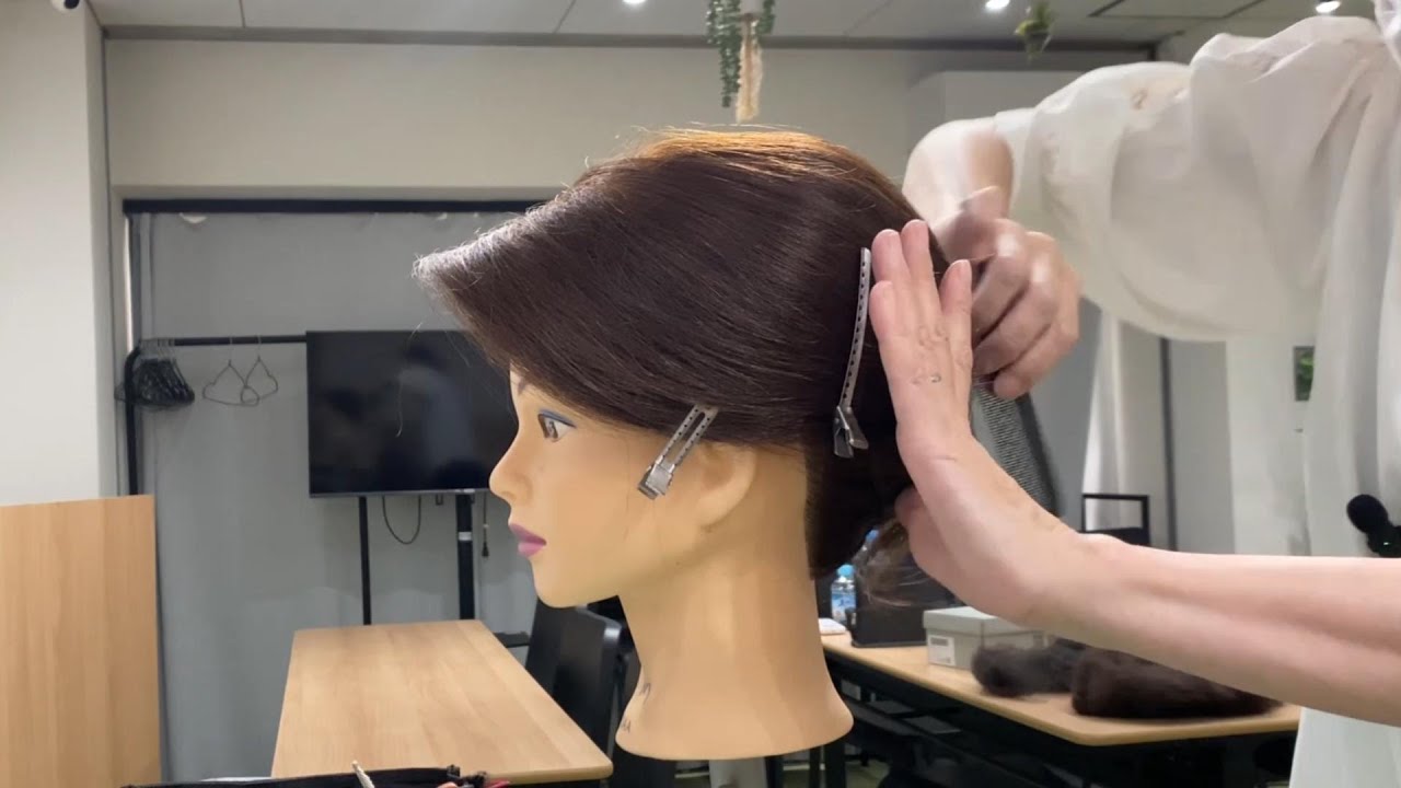 【大阪レッスン】髪結いの流れを3分で｜Watch the Flow of Japanese Hairstyling in Osaka