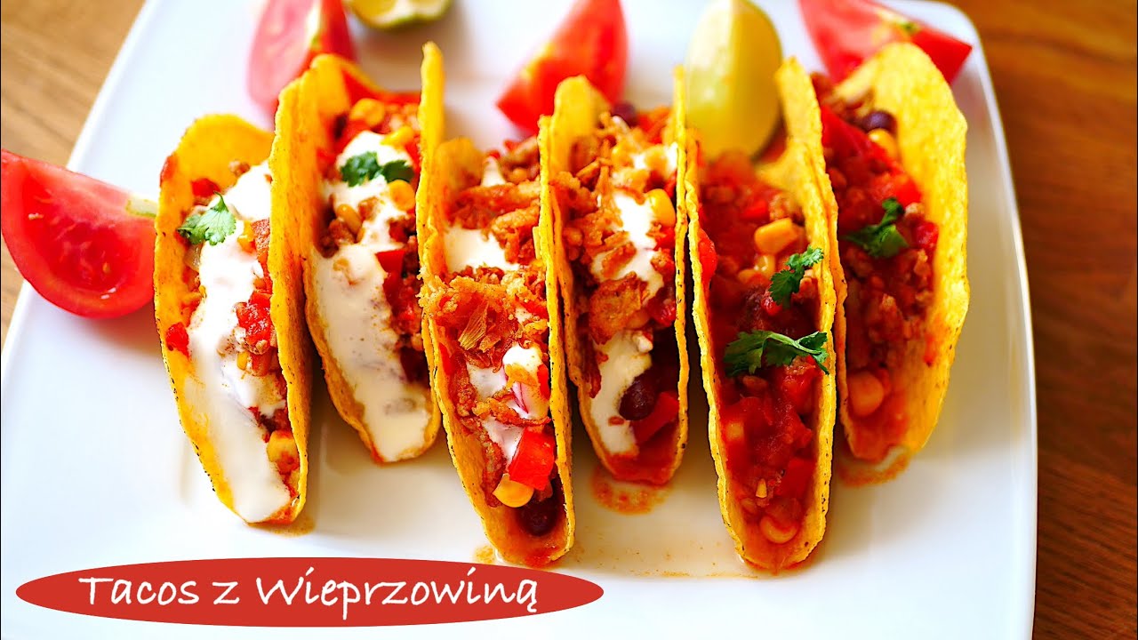 Meksykańskie Tacos z Wieprzowiną i Warzywami - Ostro i Prosto - Meksyk Na Talerzu - Sushi-Sklep