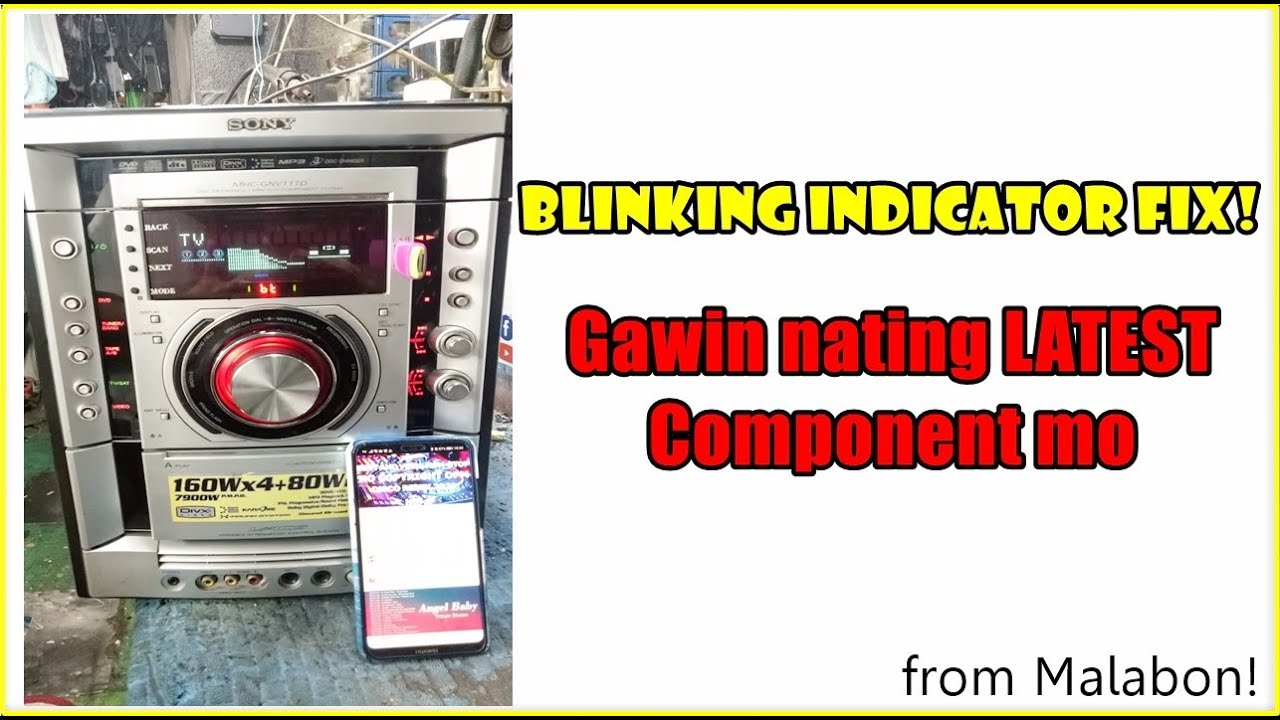 Sony Component Blinking Indicator Lights &USB Bluetooth Conversion