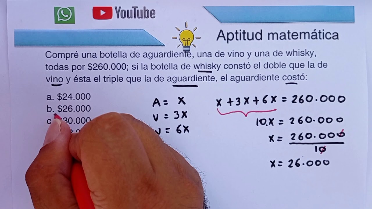ECUACIONES Vs. MÉTODO GRÁFICO. APTITUD NUMÉRICA.