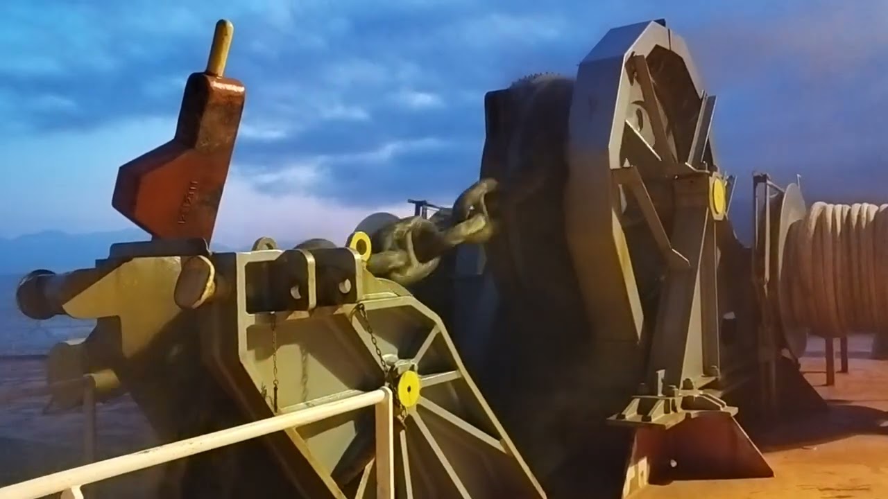 Anchoring capesize vessel