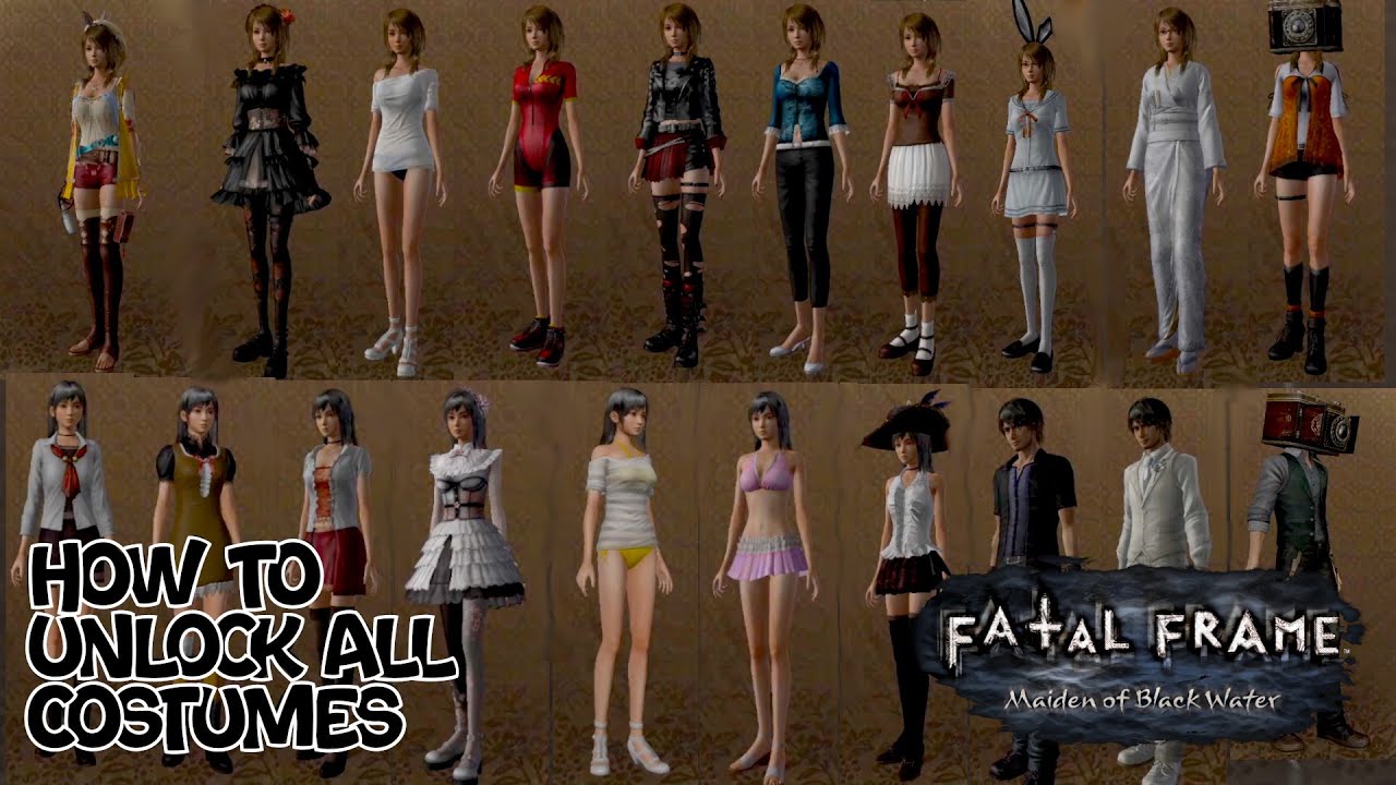 How to unlock all costumes! Fatal Frame 5 + Deluxe Edition + DLC