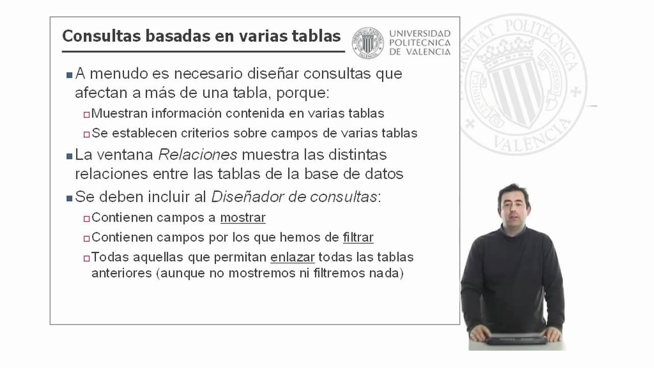 Microsoft Access - Consultas de selección complejas | 9/33 | UPV