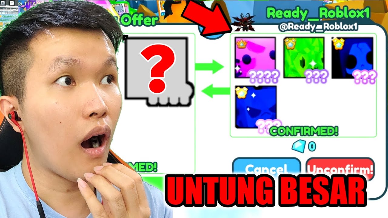 AKU DAPET UNTUNG BESAR DARI TRADING TITANIC INI DI PET SIMULATOR X!? - ROBLOX INDONESIA