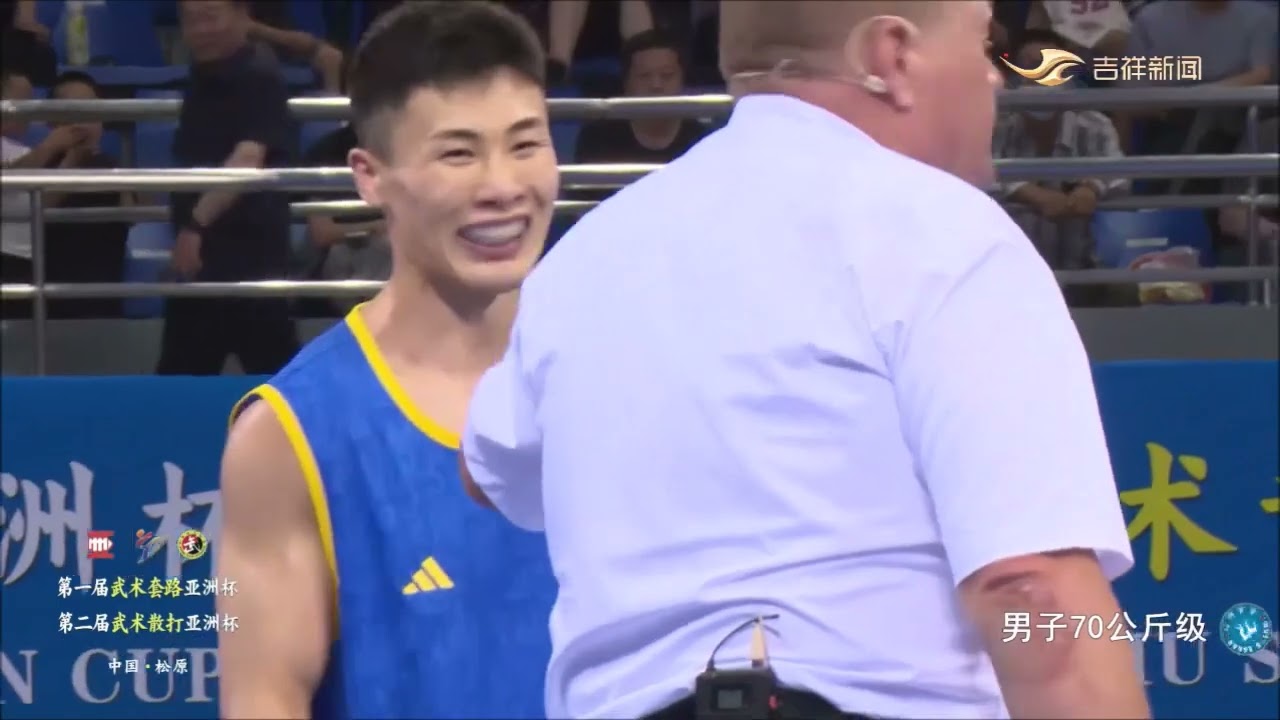 Nitin CHAUDHARY🇮🇳 🔴  vs. Kangle WU 🇨🇳 🔵Men's 70kg Semifinal. The 2nd Wushu Sanda Asian Cup, China.