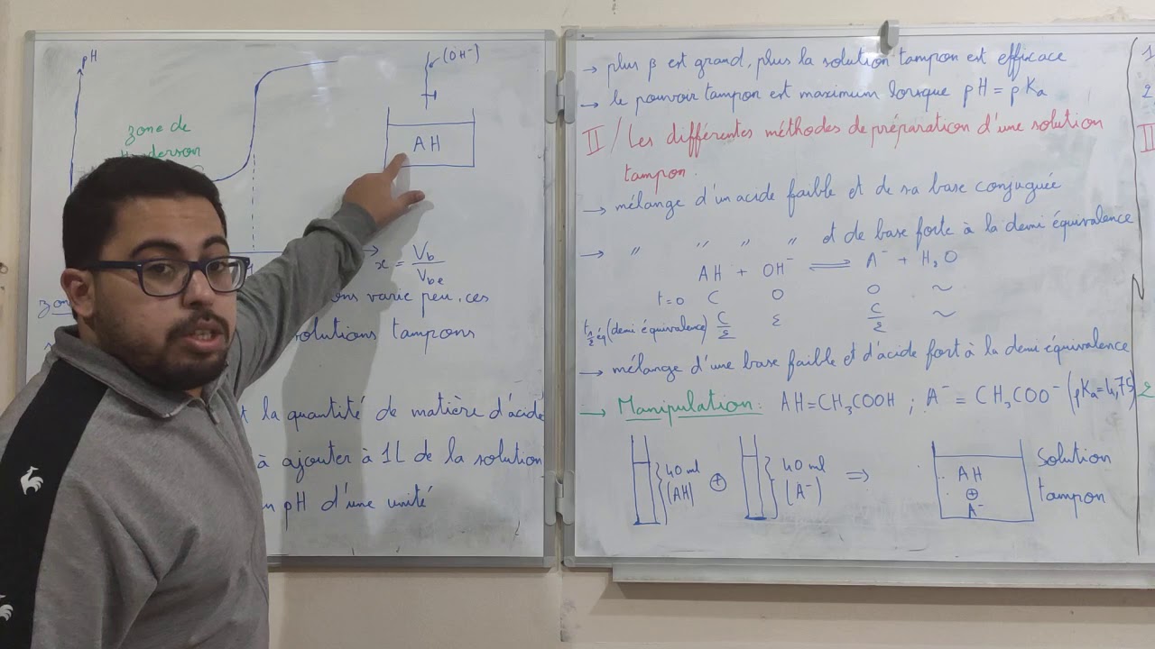 TP-cours : effet tampon (vidéo-1)