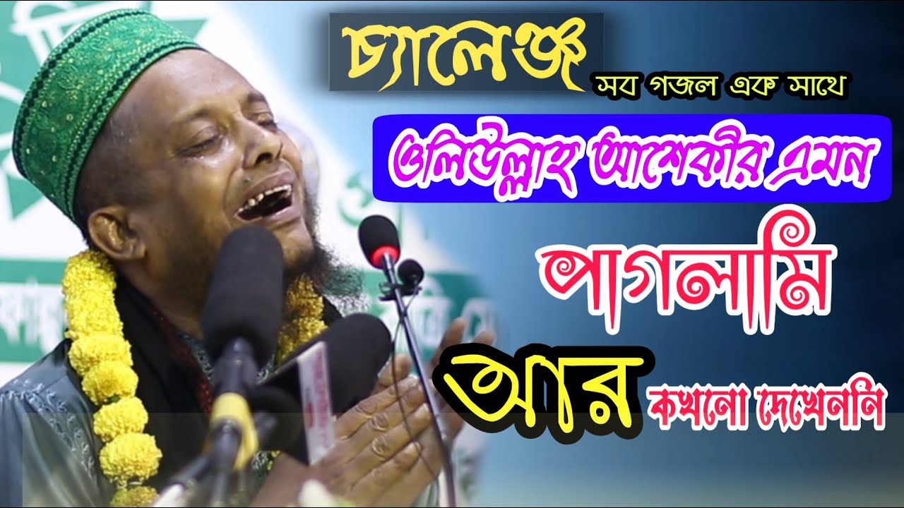 চ্যালেঞ্জ এমন পাগলামি আর কখনো দেখেননি | সব গজল এক সাথে |  ওলিউল্লাহ আশেকী | voich of sunnah