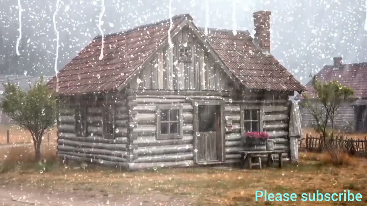 Heavy Rain on an Old Wooden House 🌧️ | Relaxing Rain Sounds for Deep Sleep & Stress Relief