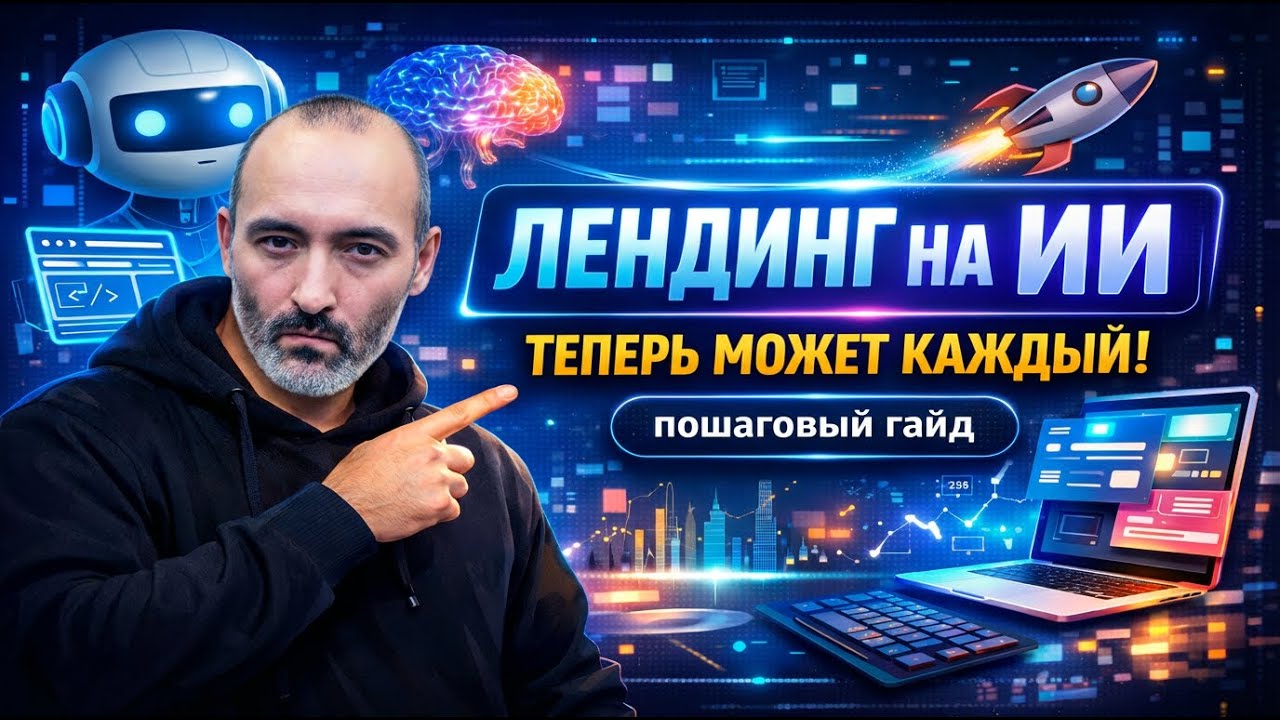 Лендинг за 2 часа на нейросетях: реальный кейс без дизайнеров и программистов
