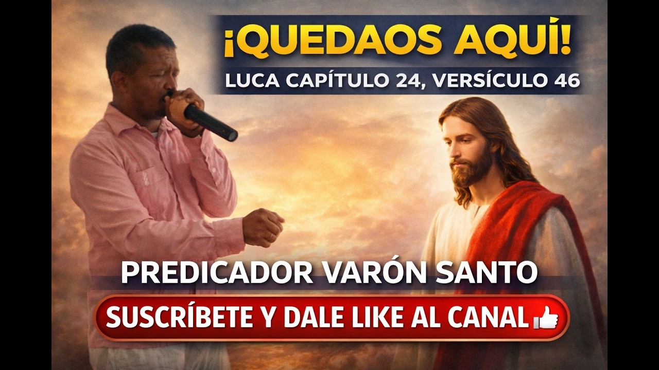 🔥#¡Quedaos Aquí! 🔥/#Lucas 24:46 La Promesa Que Cambia Tu Destino🔥 | Varón Santo#