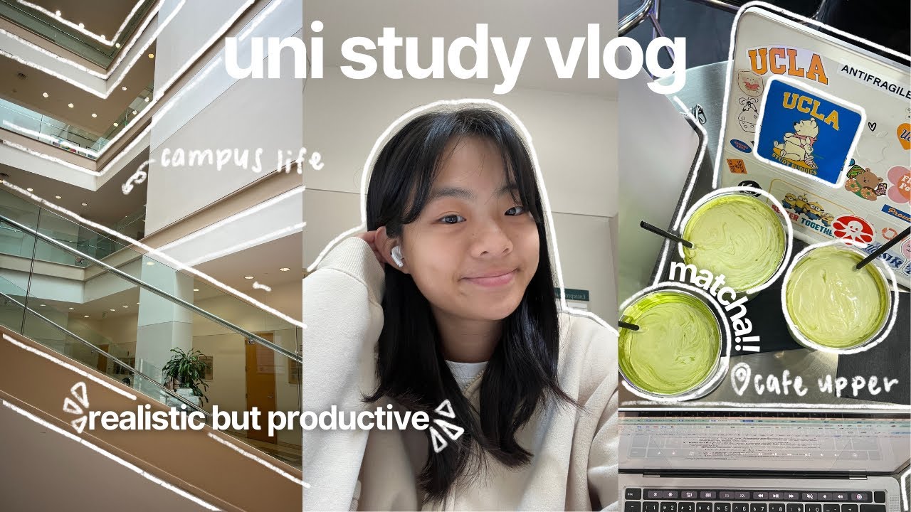 PRODUCTIVE STUDY VLOG 🎧 realistic week in my life at UCLA, exploring cafes, setting study routines
