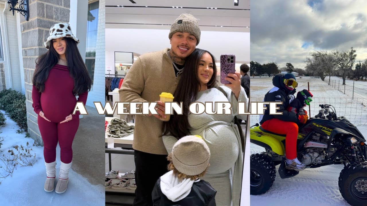A WEEK IN OUR LIFE | 35 Weeks Pregnant, Snow Storm, Baby Prep!