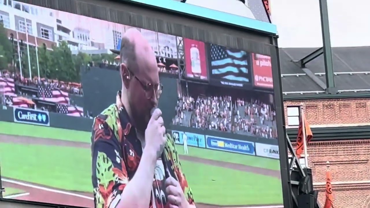 Dan Deacon “Star-Spangled Banner” Live @ Oriole Park At Camden Yards 7/10/2025