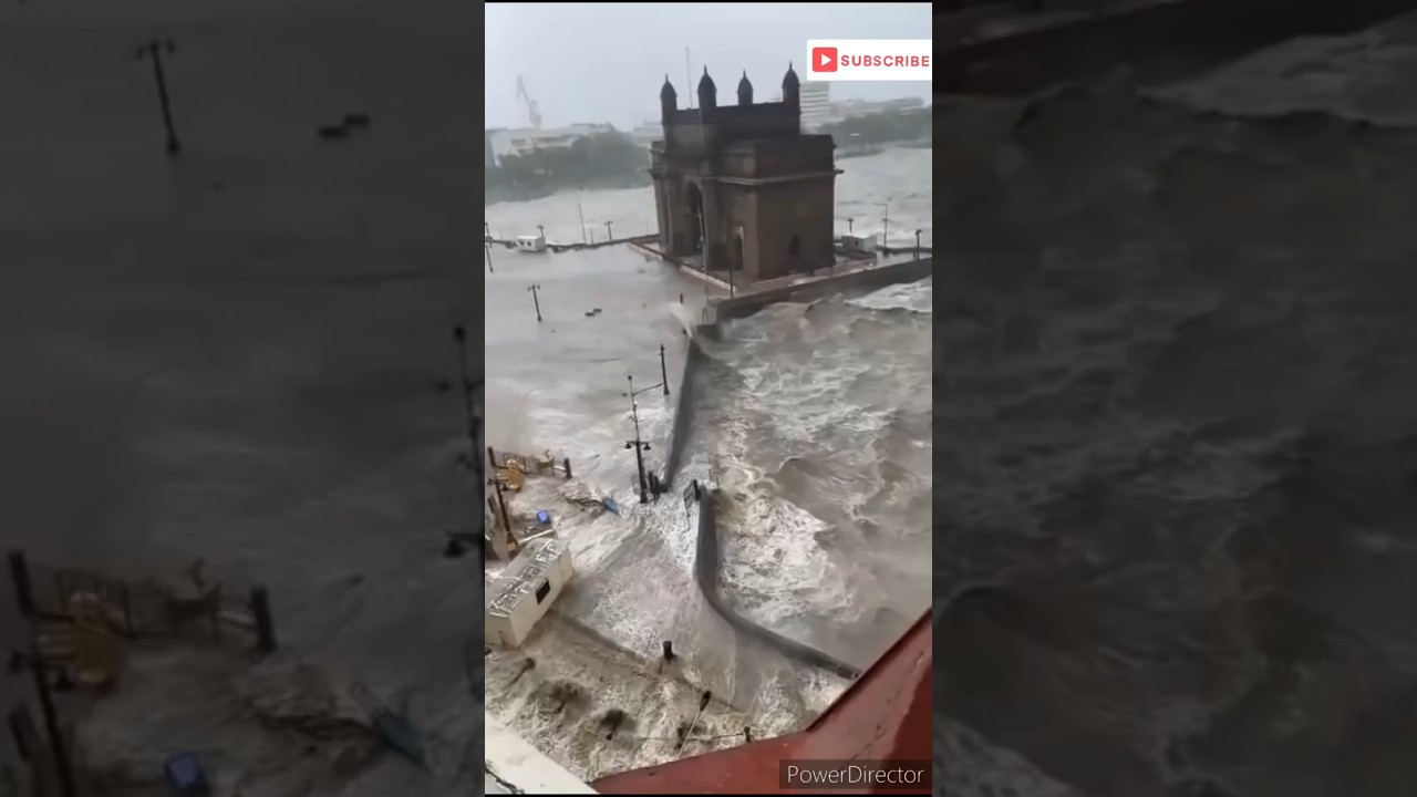 #mumbai #news # Arab sagar ka Khaufnak Manjar