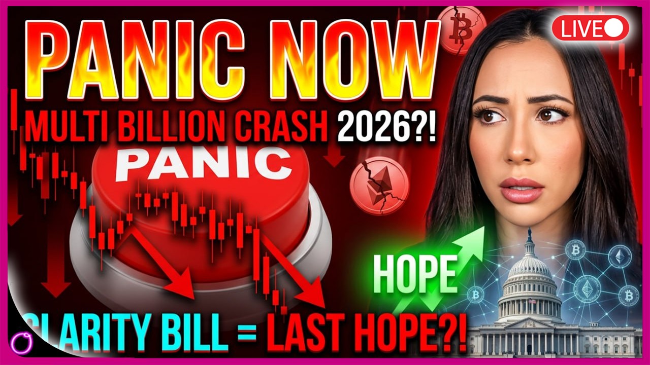 PANIC NOW Another MULTI BILLION Crypto Crash Coming in 2026?! Crypto Clarity Bill is last HOPE?!