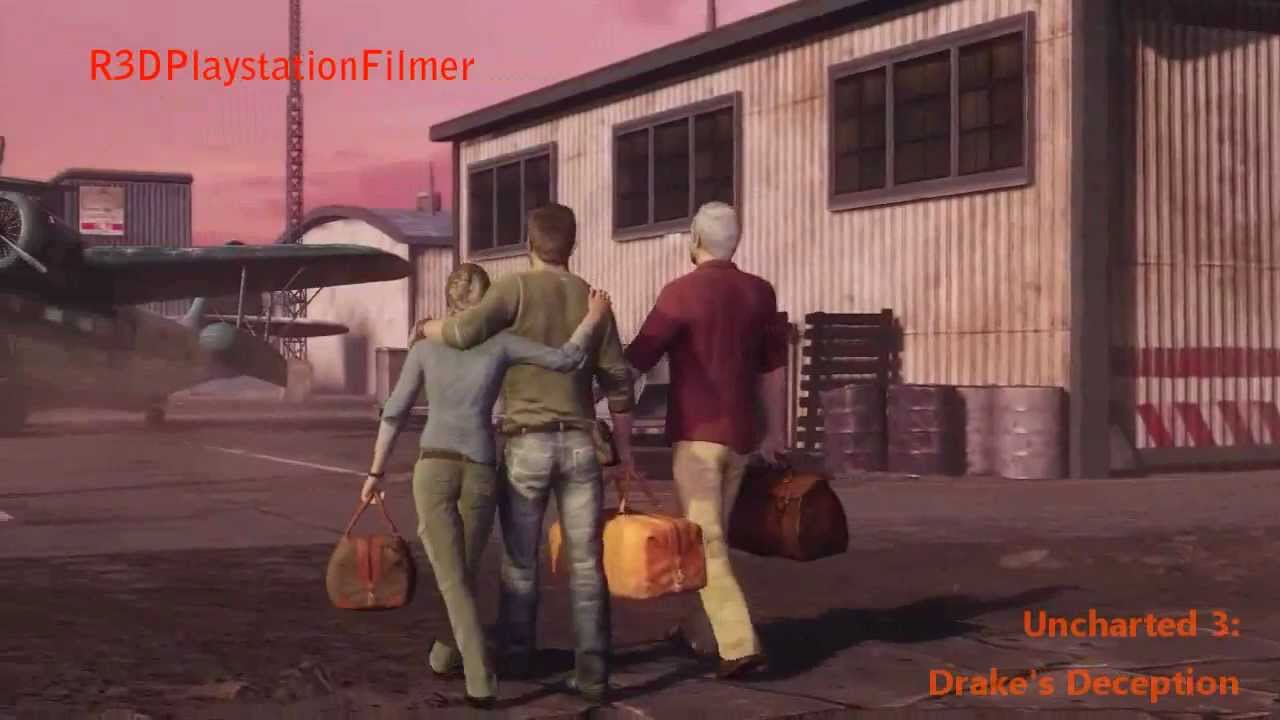 Uncharted 3: Drakes Deception Cutscenes - Ending of the Game