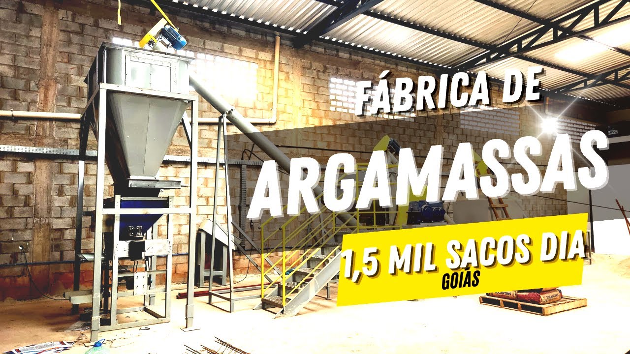 FABRICA DE ARGAMASSAS 1500 SACOS DIA