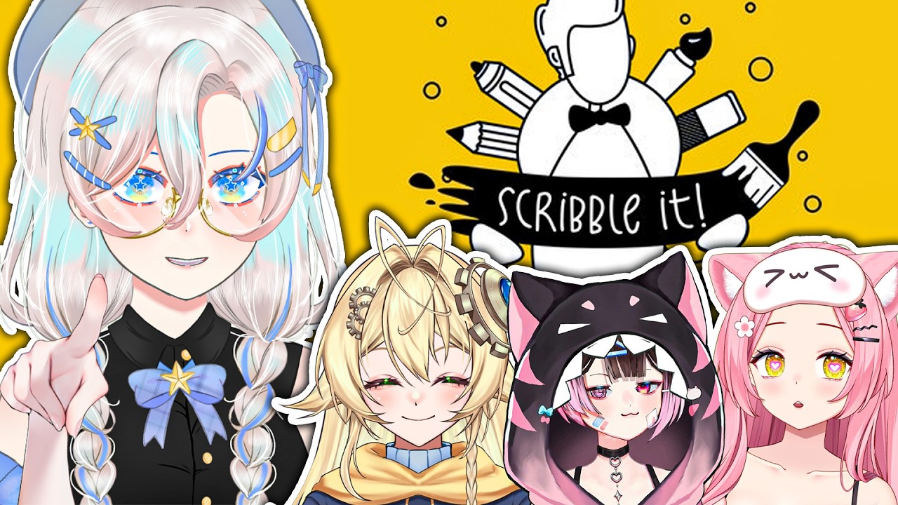 VẼ BẬY CÙNG CÁC NGƯỜI ĐẸP!!!【Scribble It! | Sứa có Não】