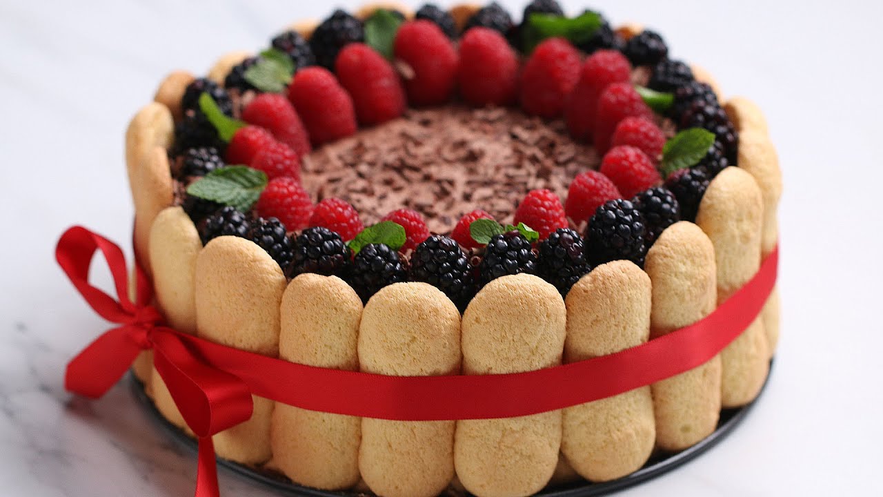Showstopping Chocolate Berry Charlotte &bull; Tasty