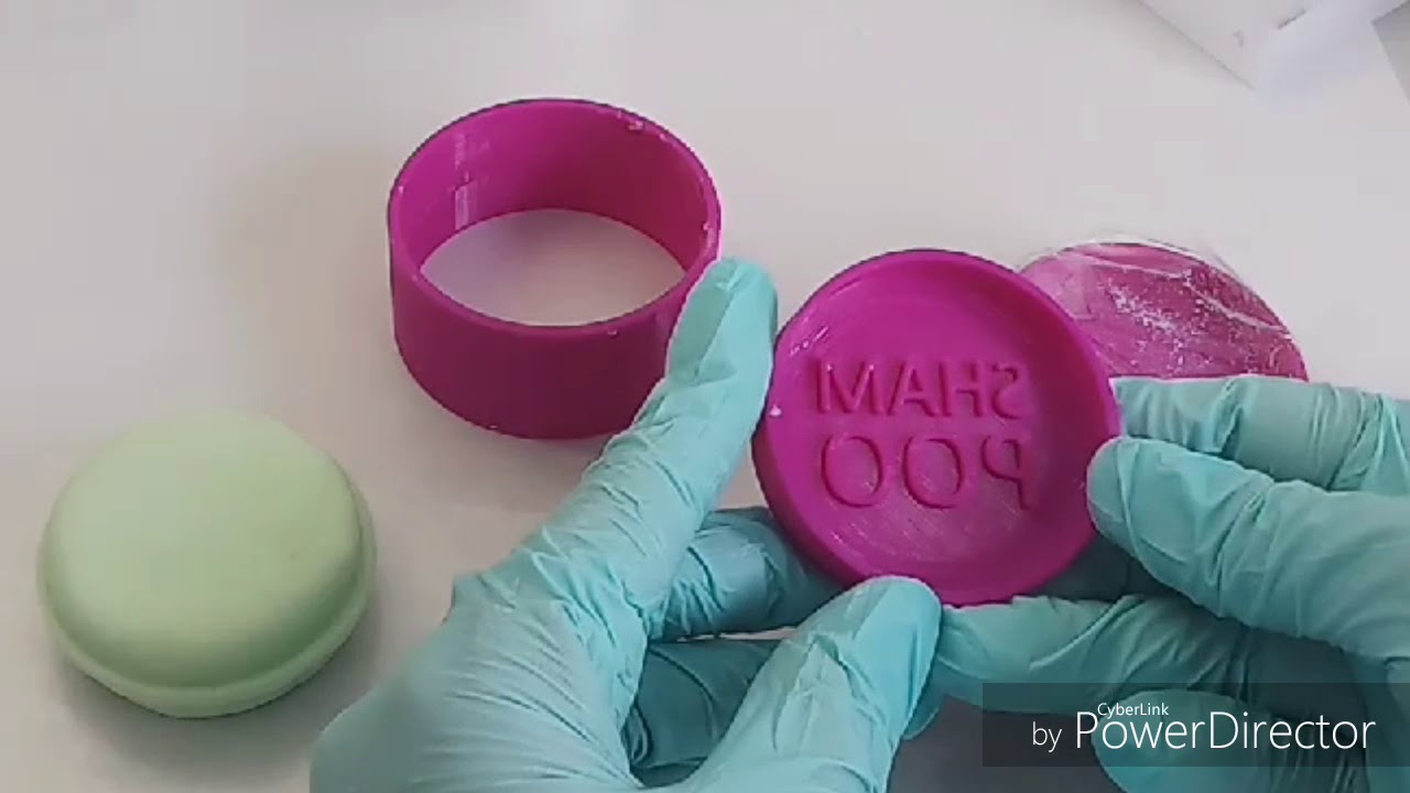 How to press the shampoo bar using the moon cake mold and puck mold