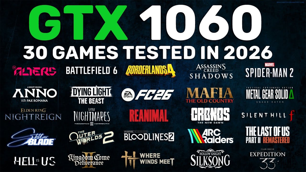 GTX 1060 6GB in 2026 - Test in 30 Games