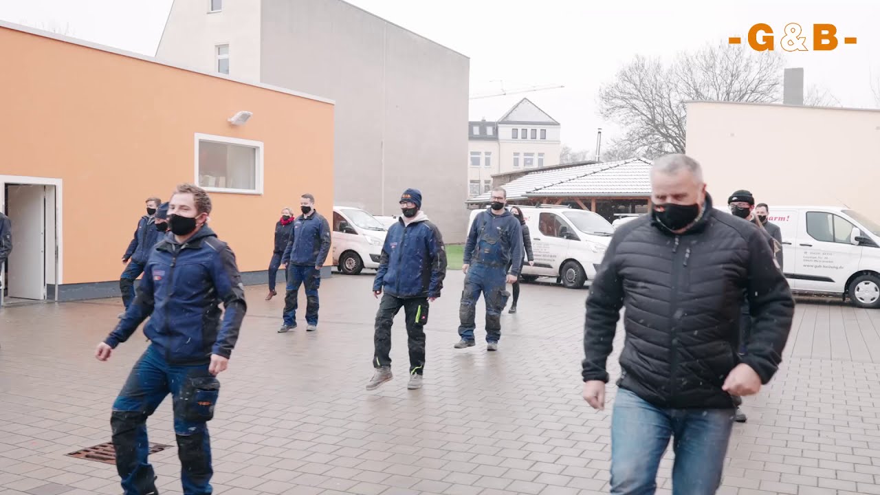 Jerusalema Challenge Heizungsfirma-  G&B Markranst&auml;dt tanzt zusammen