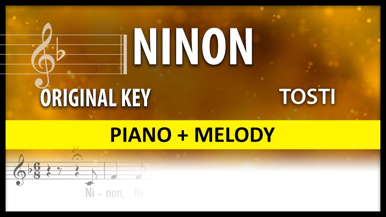 Ninon / Tosti: Instrumental / Original key