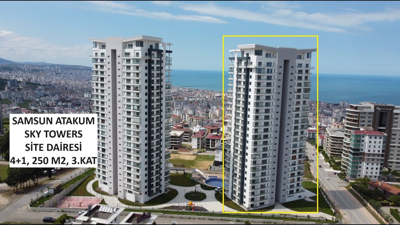 SAMSUN ATAKUM SKY TOWERS SİTESİ SATILIK DAİRE