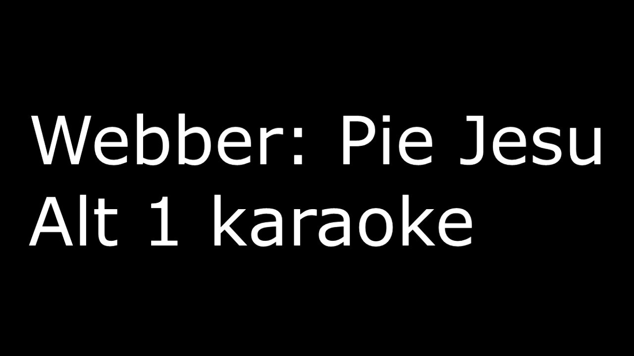 PANNONIADA Pie Jesu Alt 1 karaoke