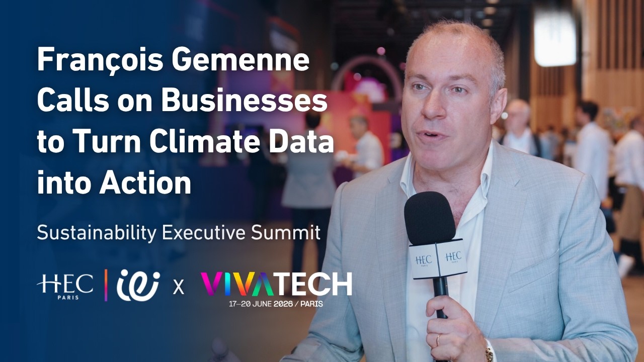 Fran&ccedil;ois Gemenne at the VivaTech 2026 Sustainability Executive Summit