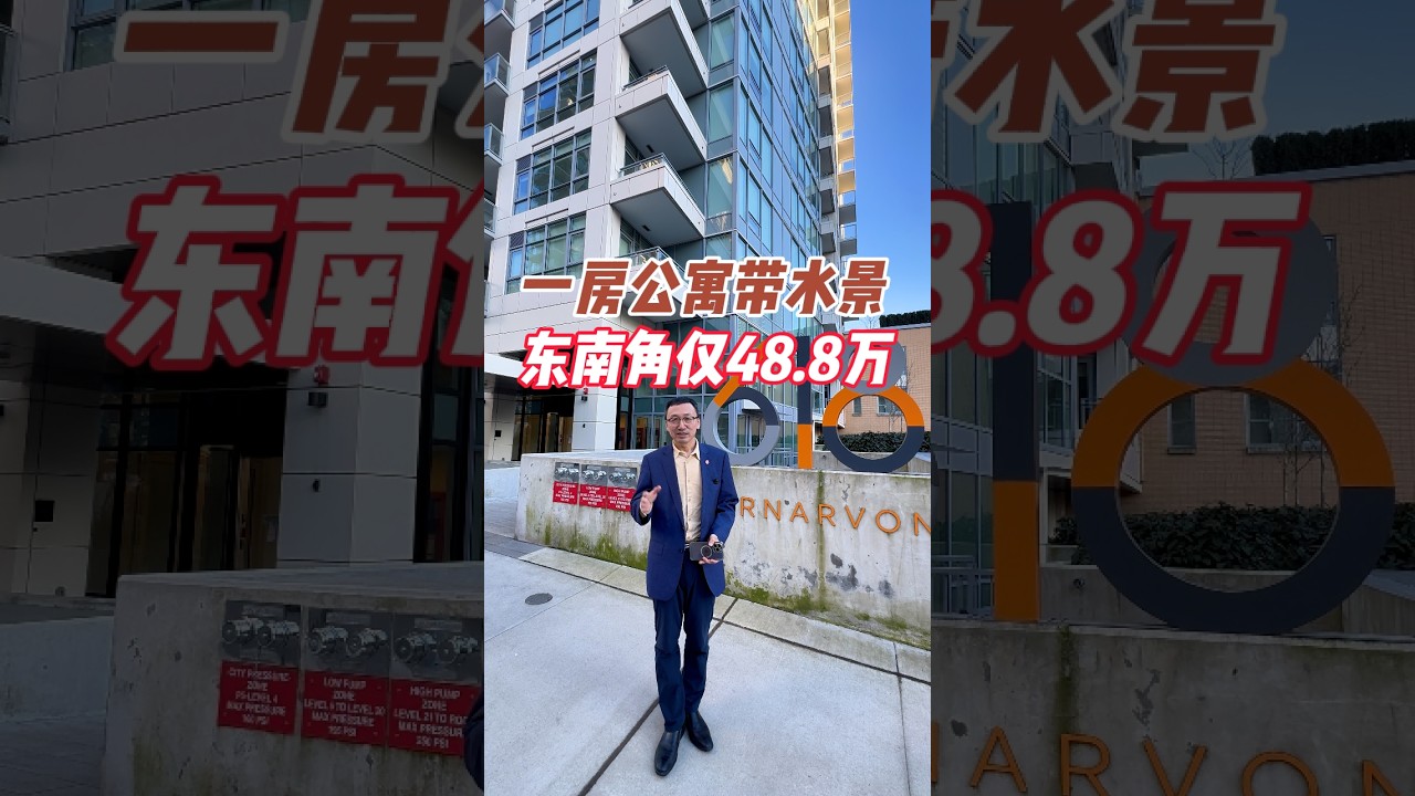 一房公寓带水景东南角仅48.8万