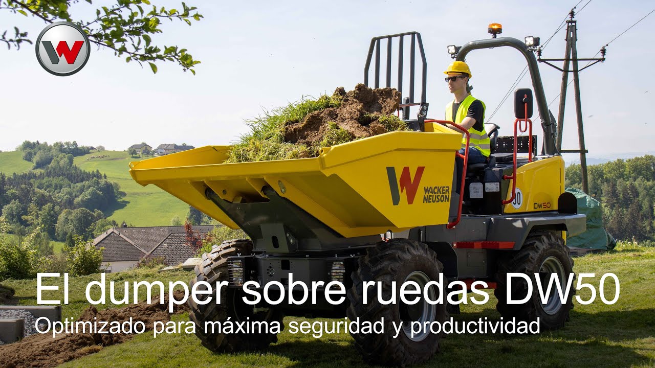 Optimizado para máxima seguridad y productividad: El dumper sobre ruedas DW50 de Wacker Neuson