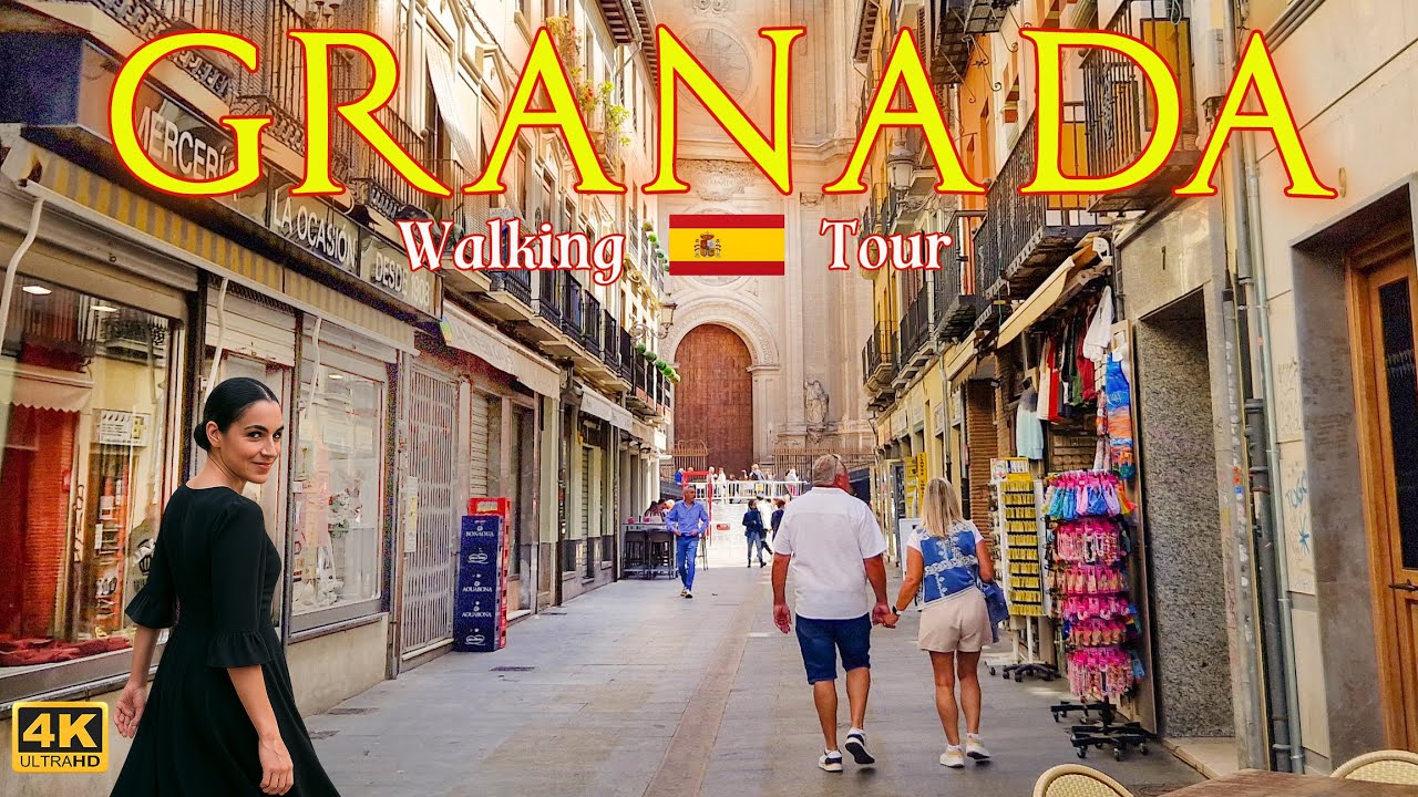 Granada, Spain | Walking tour 4k