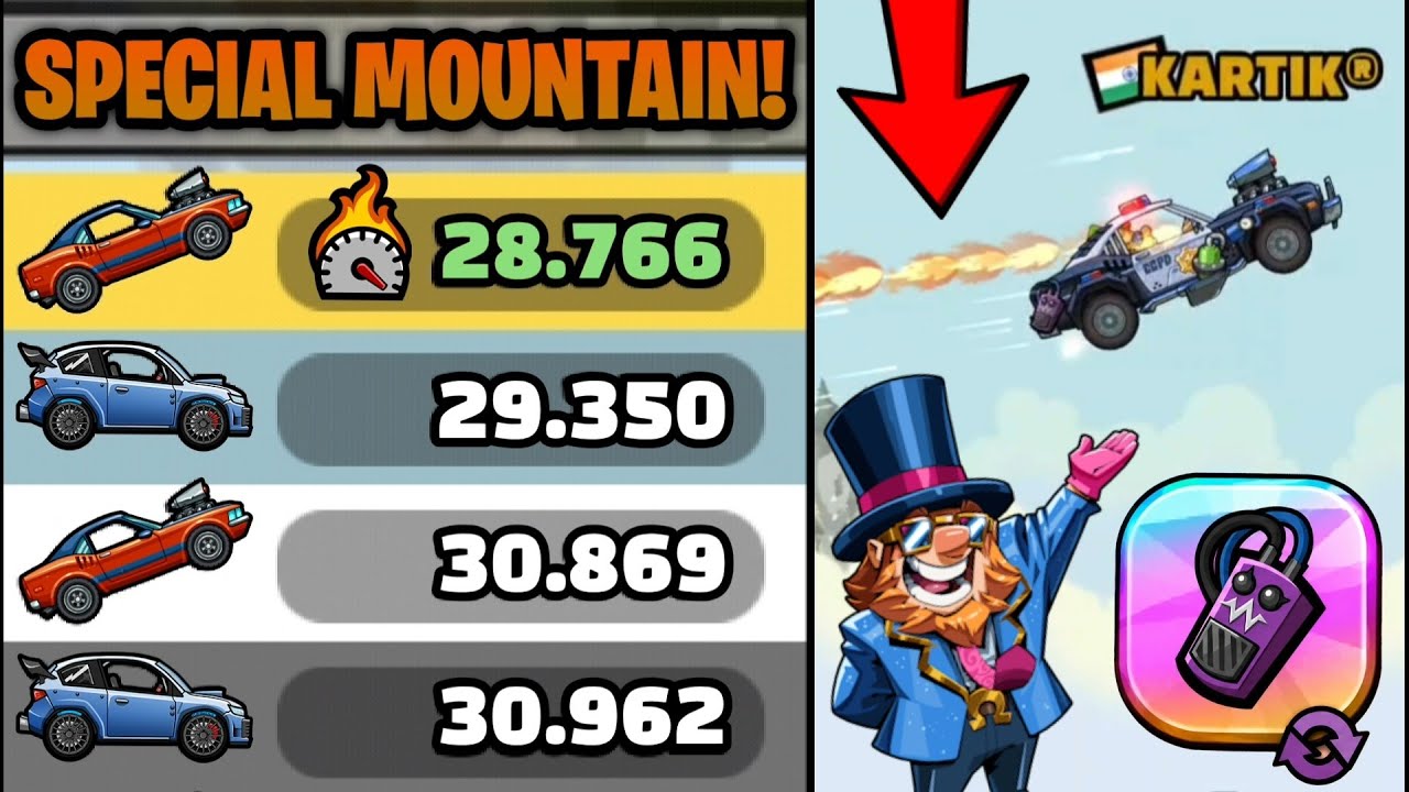 ECHO + MUSCLE CAR = NO SPEED LIMIT! 🤯🚀 IN SPECIAL MOUNTAIN TRACK! - Hill Climb Racing 2