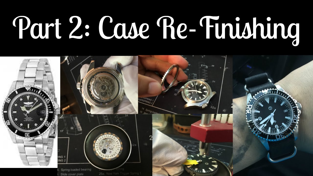 Invicta Watch Mod Part 2 of 3: Removing the Invicta Branding, Sanding, and Polishing