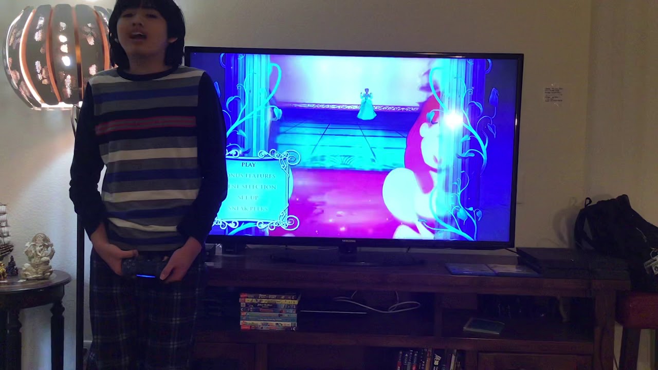 Walt Disney CINDERELLA Blu-Ray Movie Menu Walkthrough Video