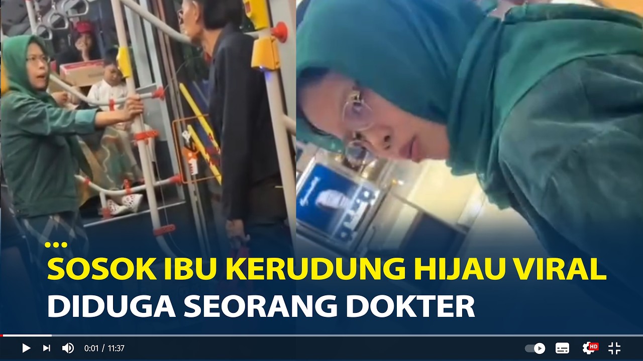 Sosok Ibu Kerudung Hijau Viral Tuduh Pria di Mal dan Bus sebagai Reserse Diungkap Netizen