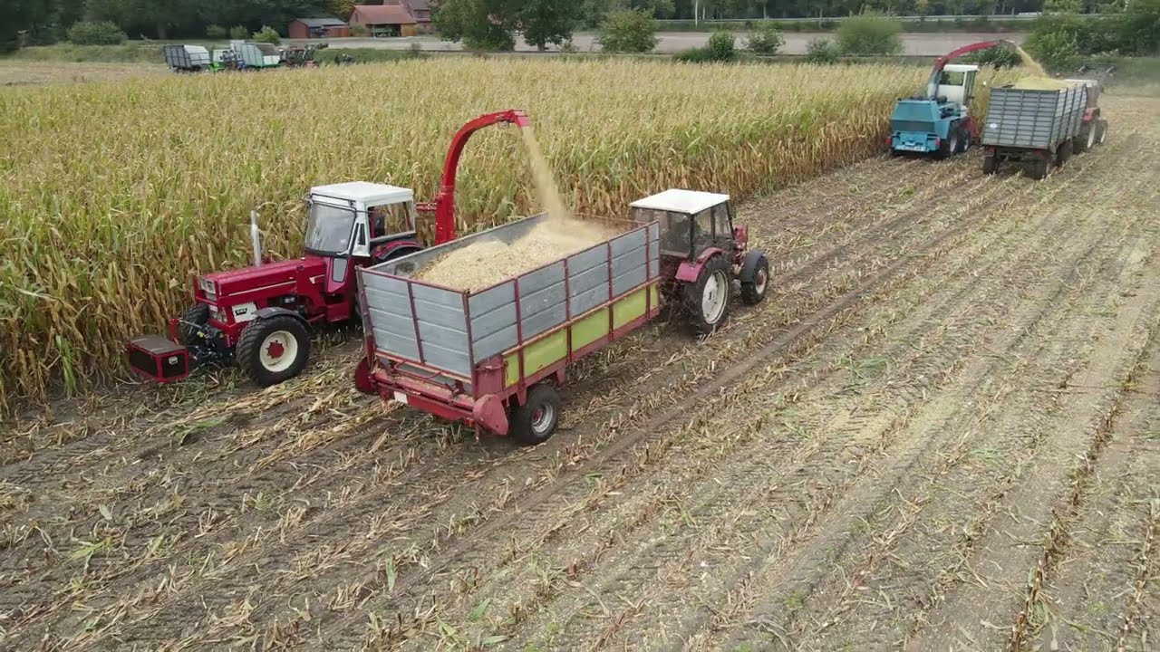 Maish&auml;ckseln 2025, Mengele SF4000, Kemper 2 Reiher, Oldihacker Pr Str&ouml;hen