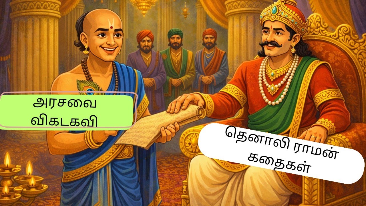 தெனாலி ராமன் கதை - அரசவை கவி | Tamil moral stories for kids | Tenali raman story |bedtime story