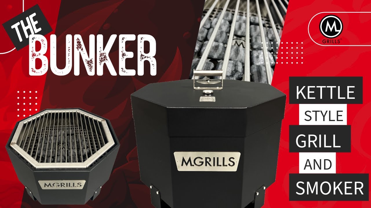 The Bunker from M Grills, American Made Kettle Style Charcoal Grill and Smoker