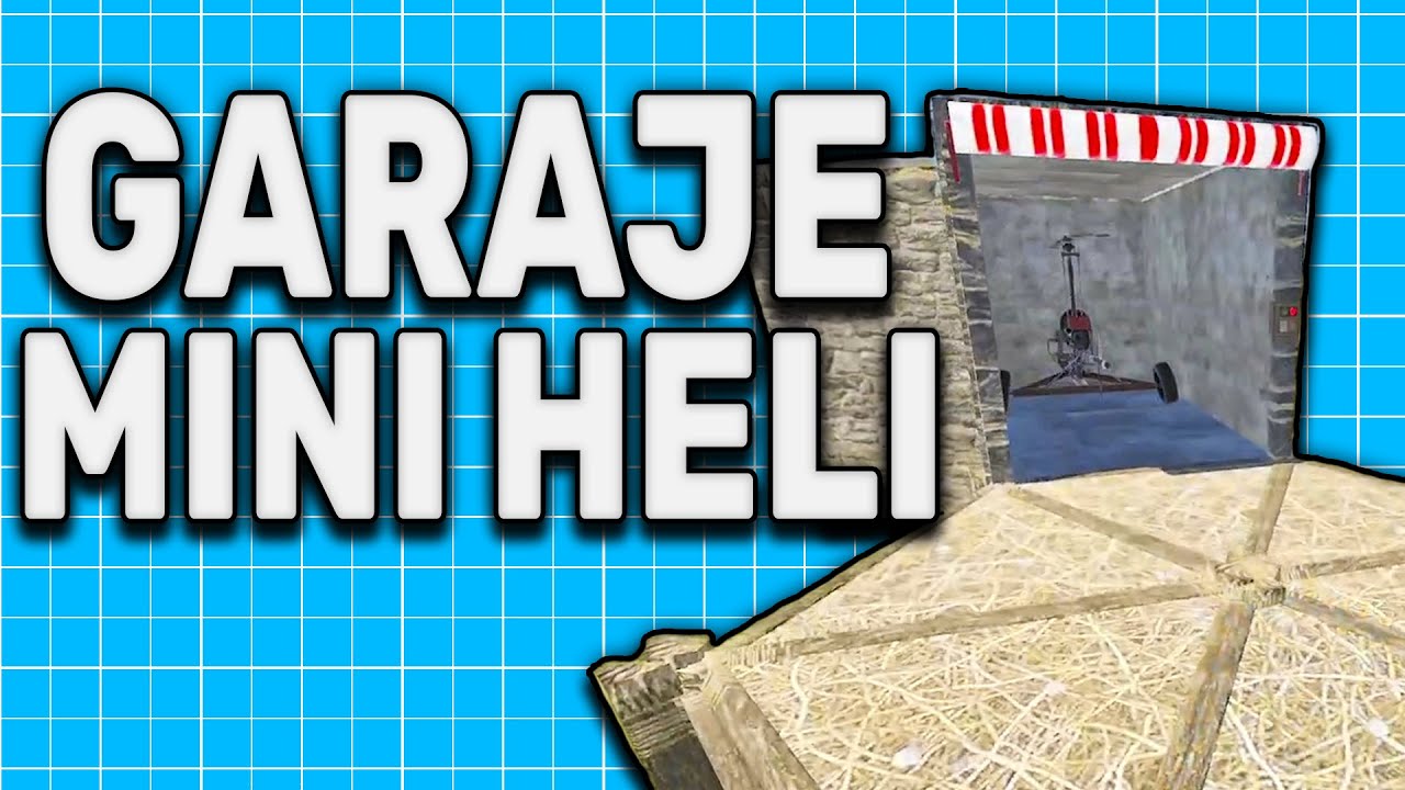 Como Hacer Un Garaje / Casa Para El Mini Heli / Helicóptero en Rust