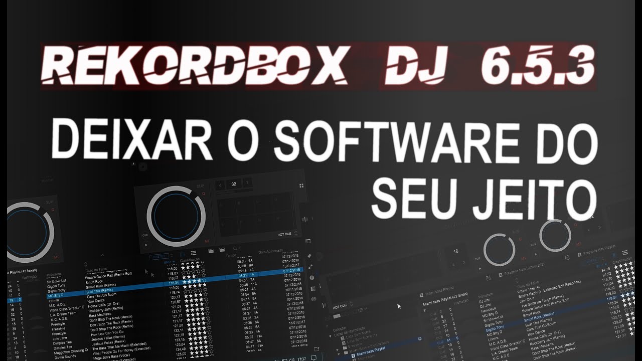 Rekordbox DJ 6.5.3 Deixar o software do Seu Jeito