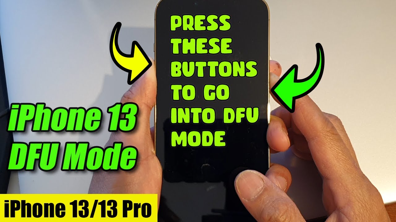 Как перевести iPhone 13/13 Pro в режим DFU
